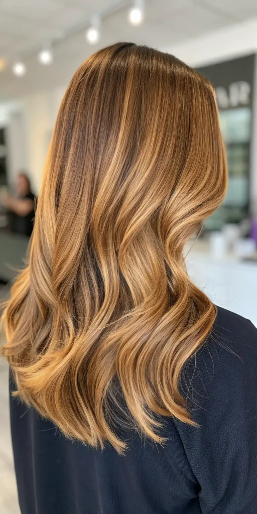 chocolate copper hair color golden brown (9)