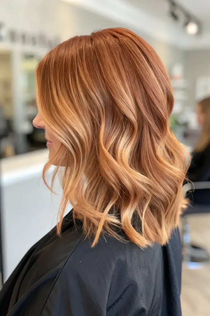 copper hair with blonde highlights (2)