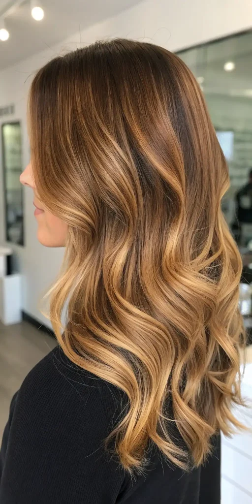 golden blonde balayage hair (1)