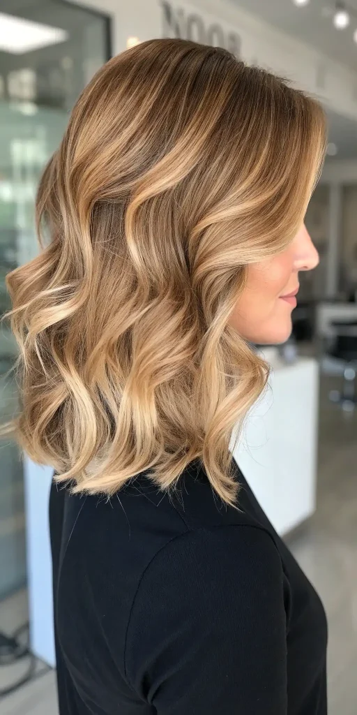 golden blonde balayage hair (3)