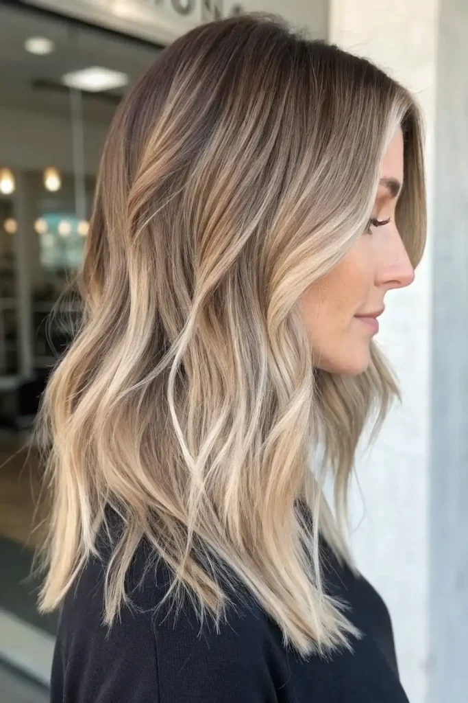 golden blonde balayage hair (5)