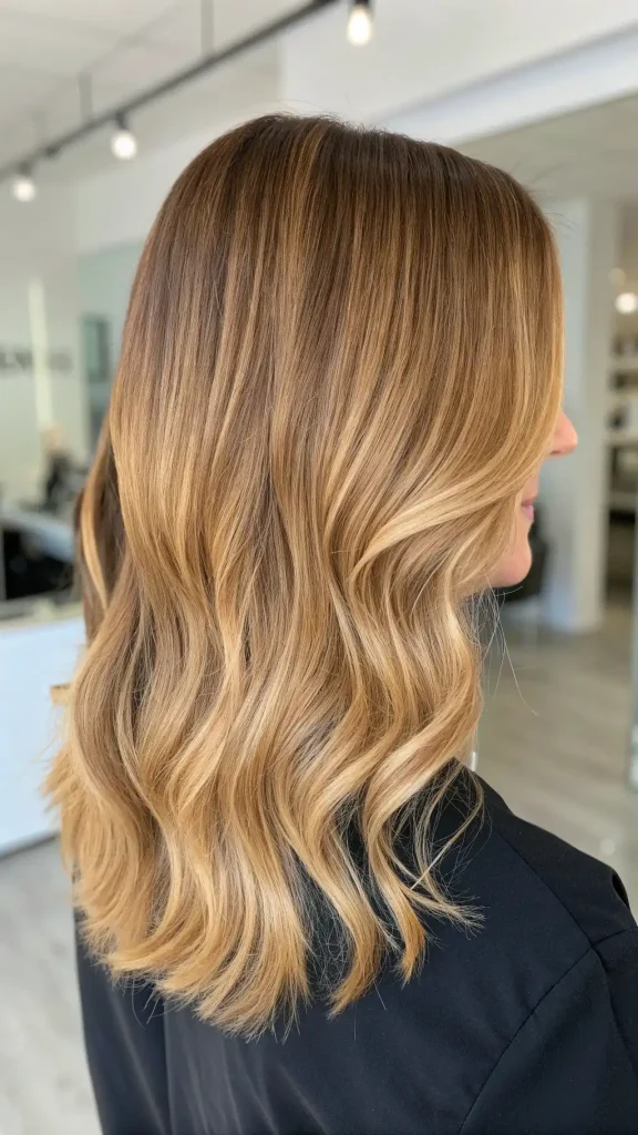 golden blonde balayage hair (6)