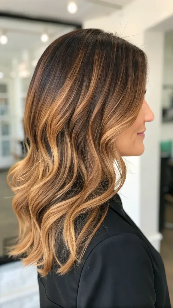 honey caramel balayage hair (1)
