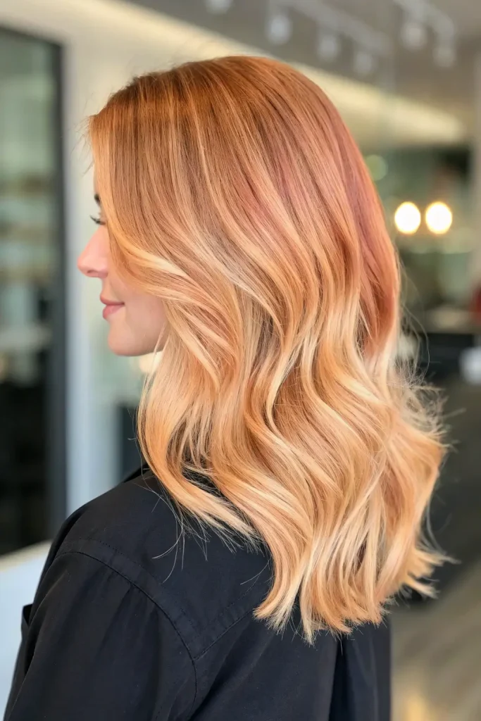 warm copper and blonde balayage (2)