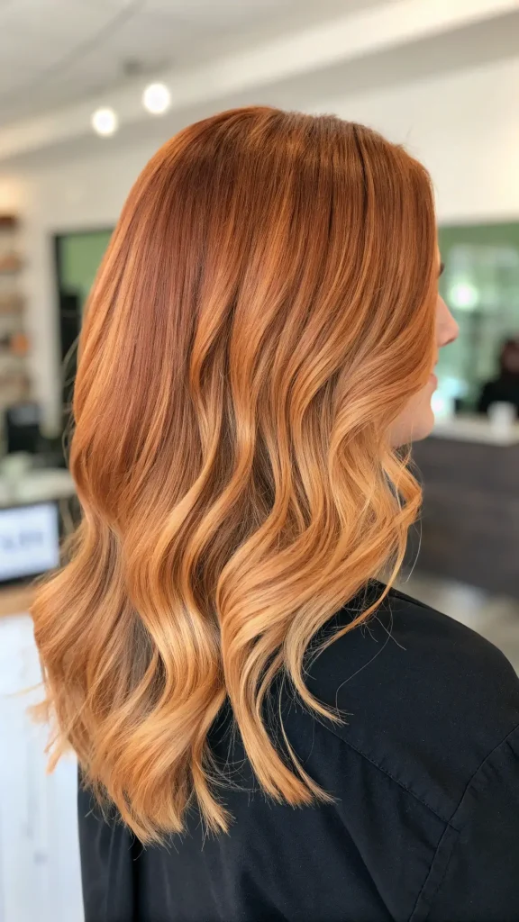 warm copper and blonde balayage (9)