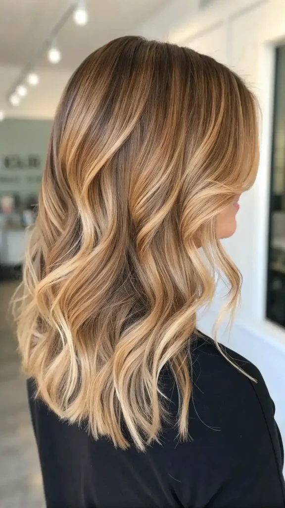 Blonde with brown lowlights caramel (10)