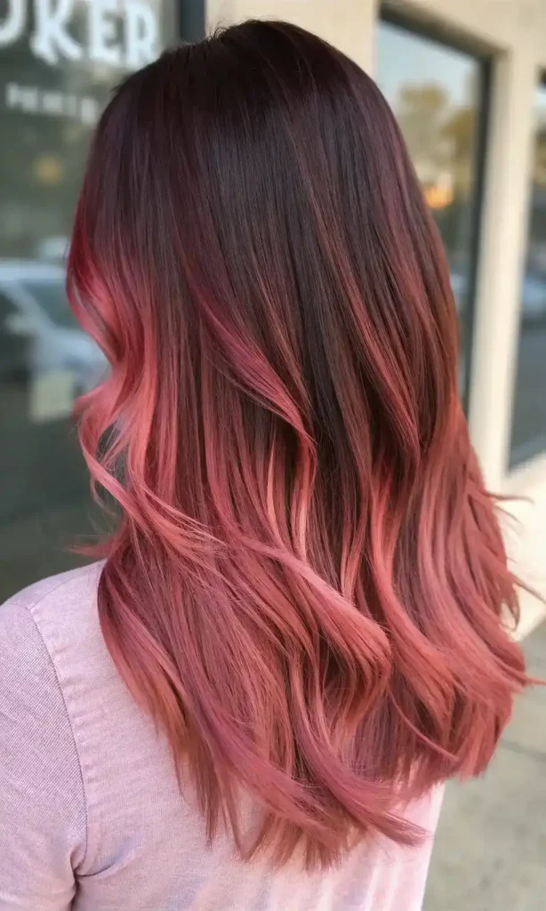 Burgundy and Pink Hair (8)
