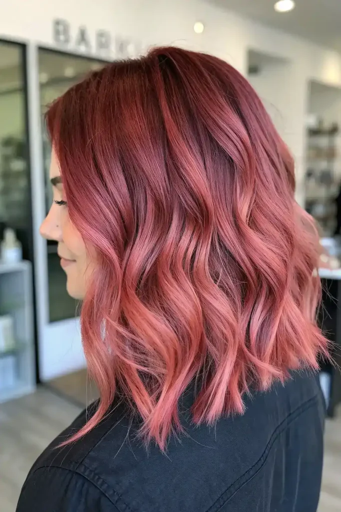 Burgundy and Pink Hair (9)