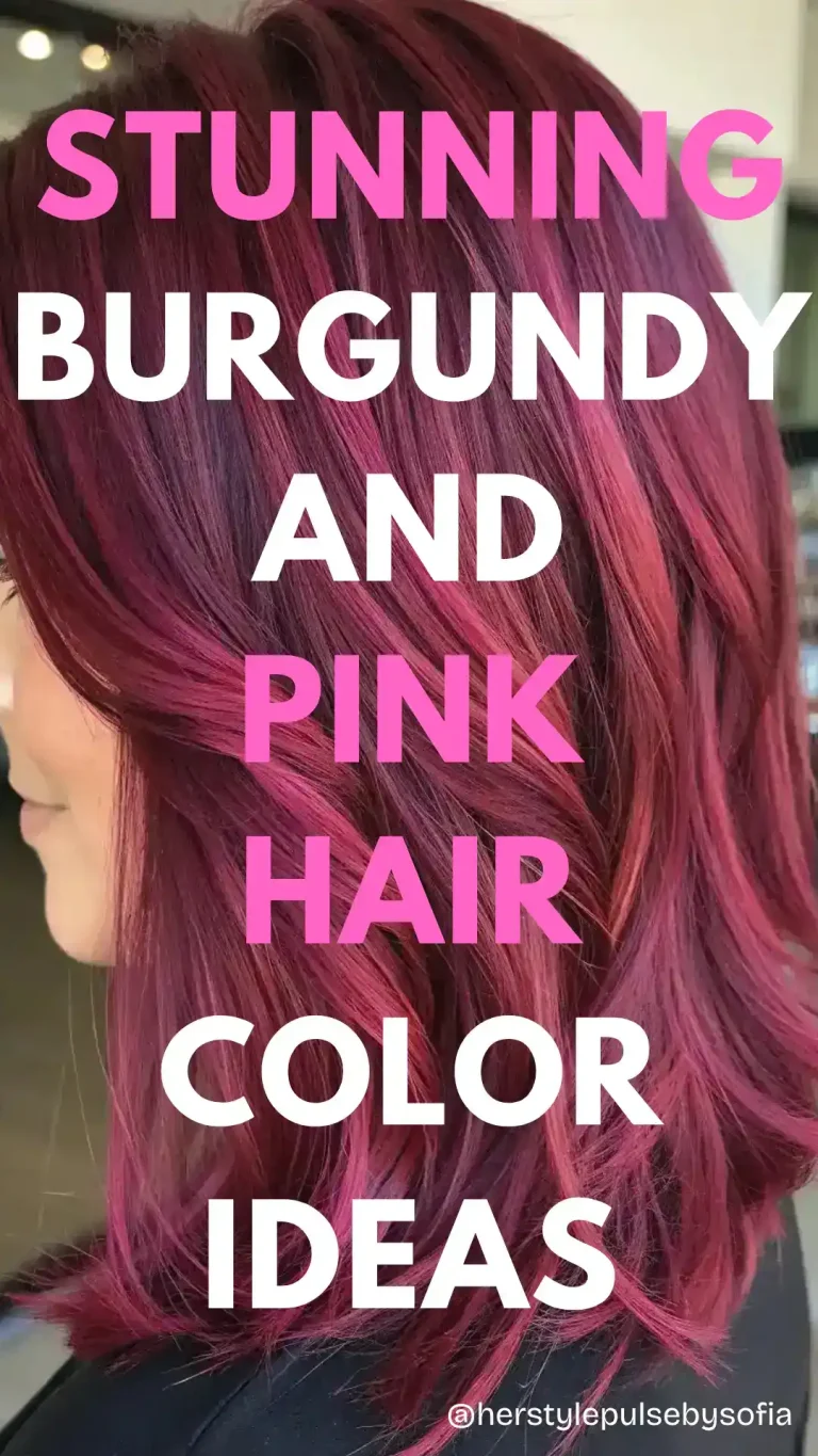 Burgundy and Pink Hair Ideas