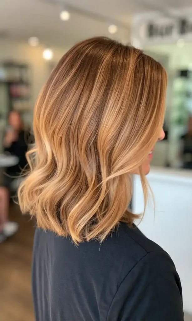 Cinnamon Highlights on Blonde Hair (1)