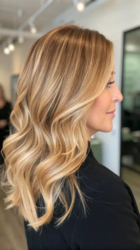 Cinnamon Highlights on Blonde Hair (10)