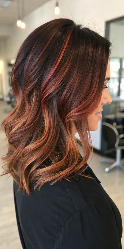 Cinnamon Highlights on Blonde Hair (2)