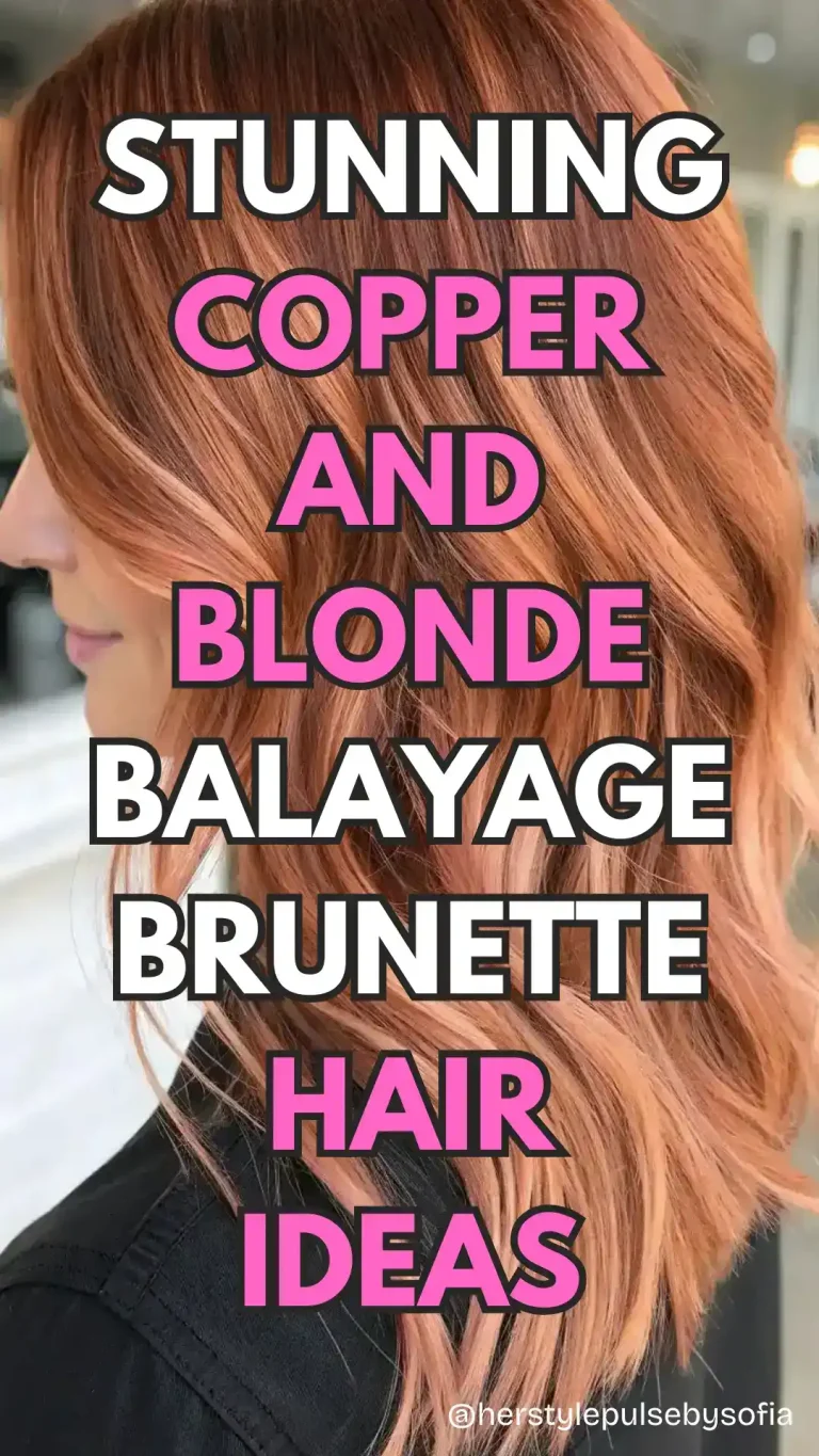 Copper And Blonde Balayage Brunette Hair Ideas