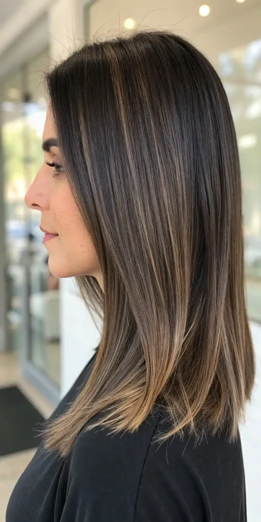 Dark Brown Hair with Ashy Highlights (3)