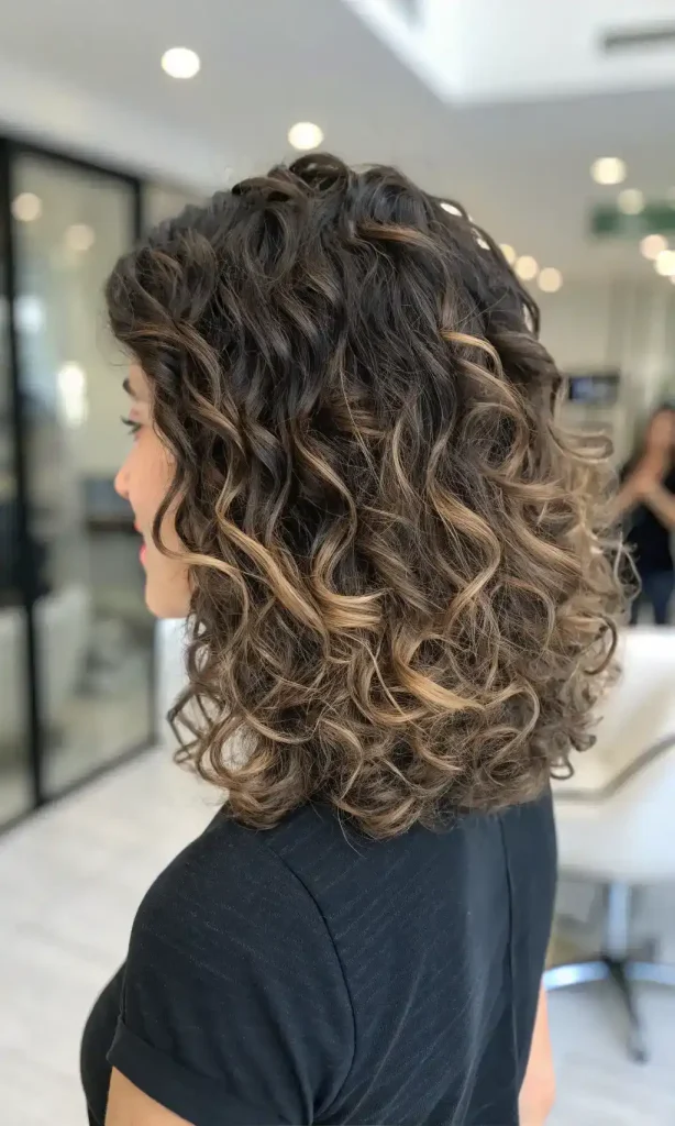 Dark Brown Hair with Ashy Highlights (10)