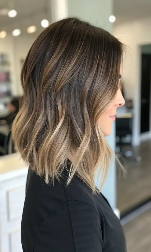 Dark Brown Hair with Ashy Highlights (7)