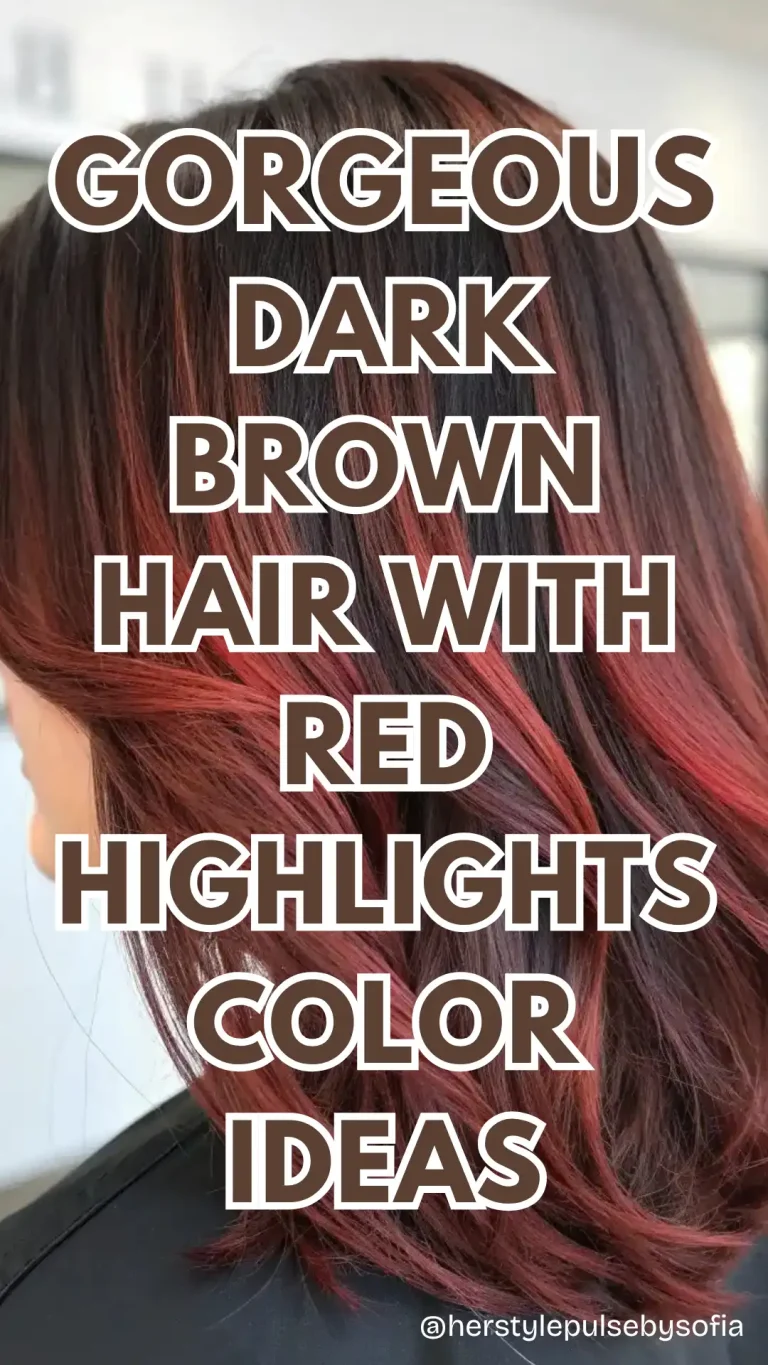 Dark Brown Hair with Red Highlights Ideas