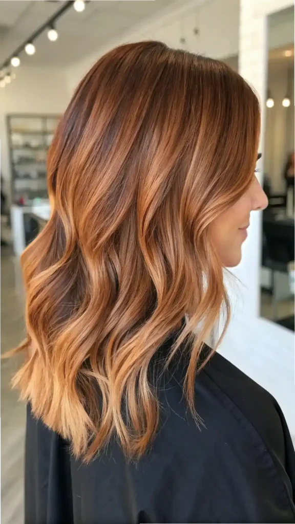 Light Brown Copper Balayage hair (1)