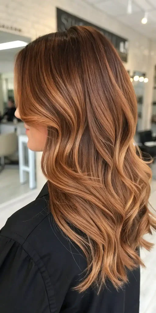 Light Brown Copper Balayage hair (10)
