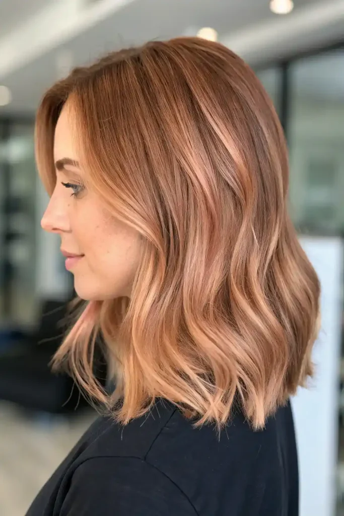 Light Brown Copper Balayage hair (2)