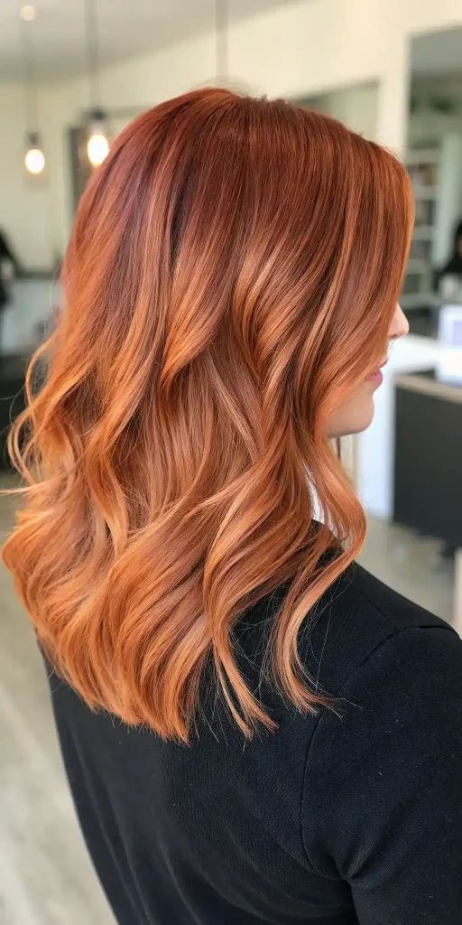 Light Brown Copper Balayage hair (3)