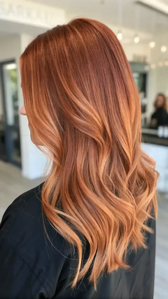 Light Brown Copper Balayage hair (4)