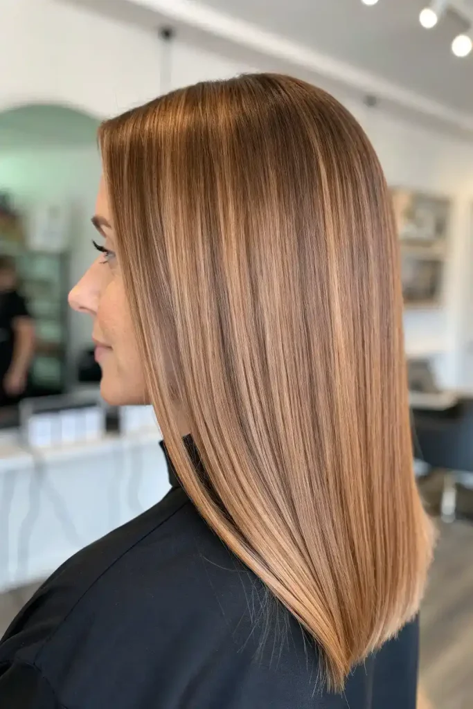 Light Brown Copper Balayage hair (5)