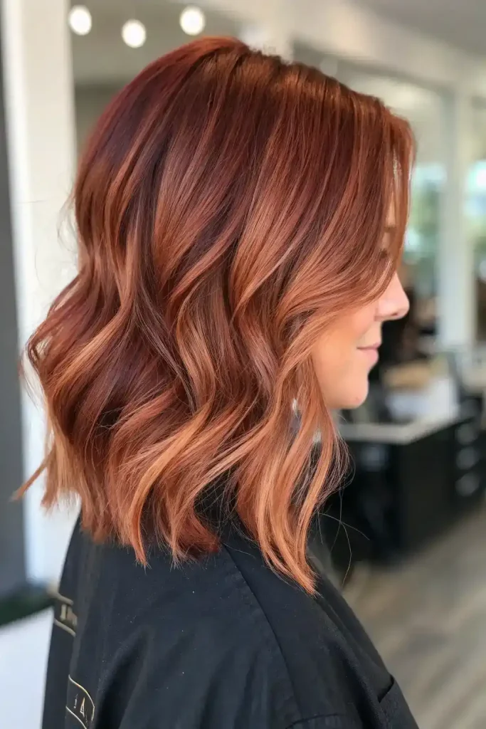 Light Brown Copper Balayage hair (9)