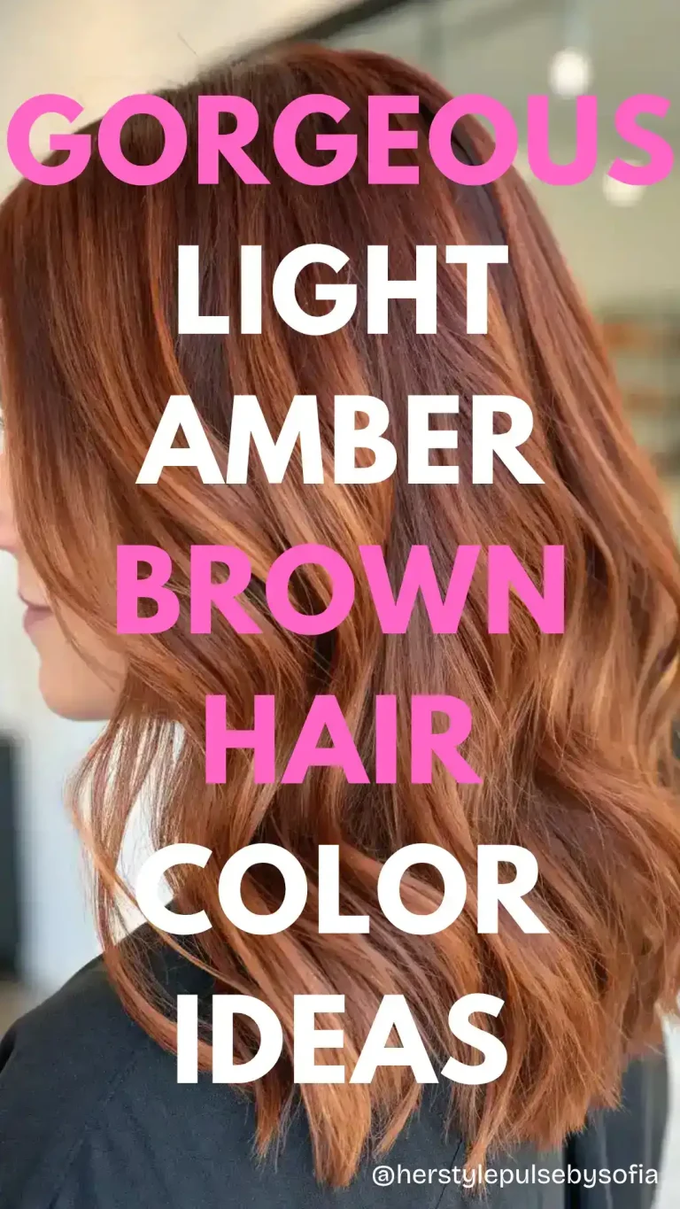 Light amber brown hair color ideas