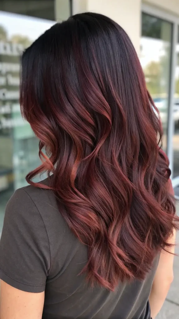 Medium Burgundy Brown Hair (3)