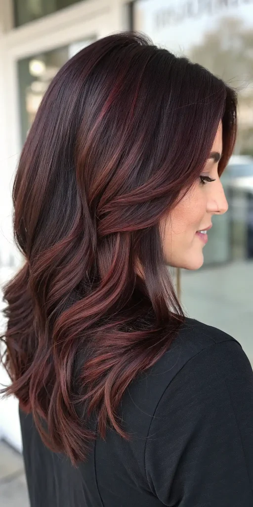 Medium Burgundy Brown Hair (5)