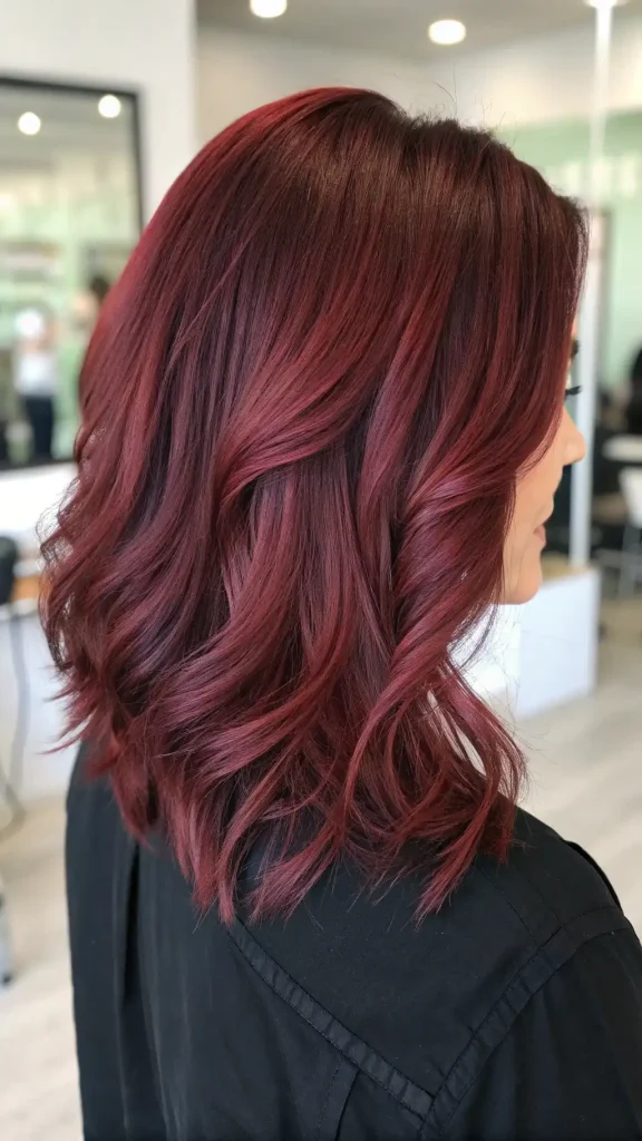 Medium Burgundy Brown Hair (7)