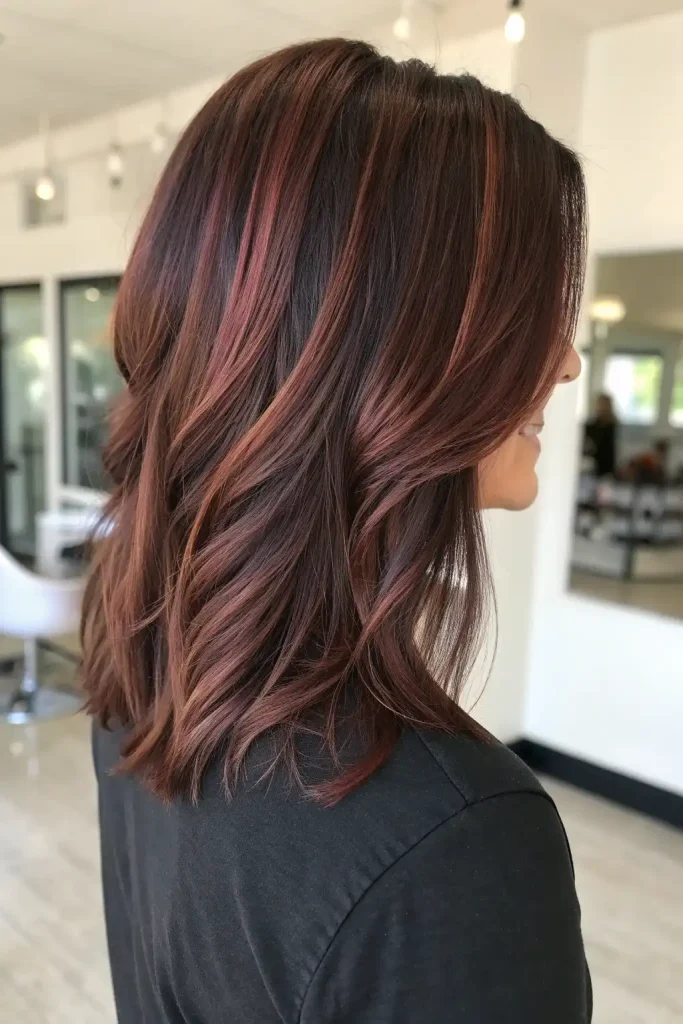 Medium Burgundy Brown Hair (8)