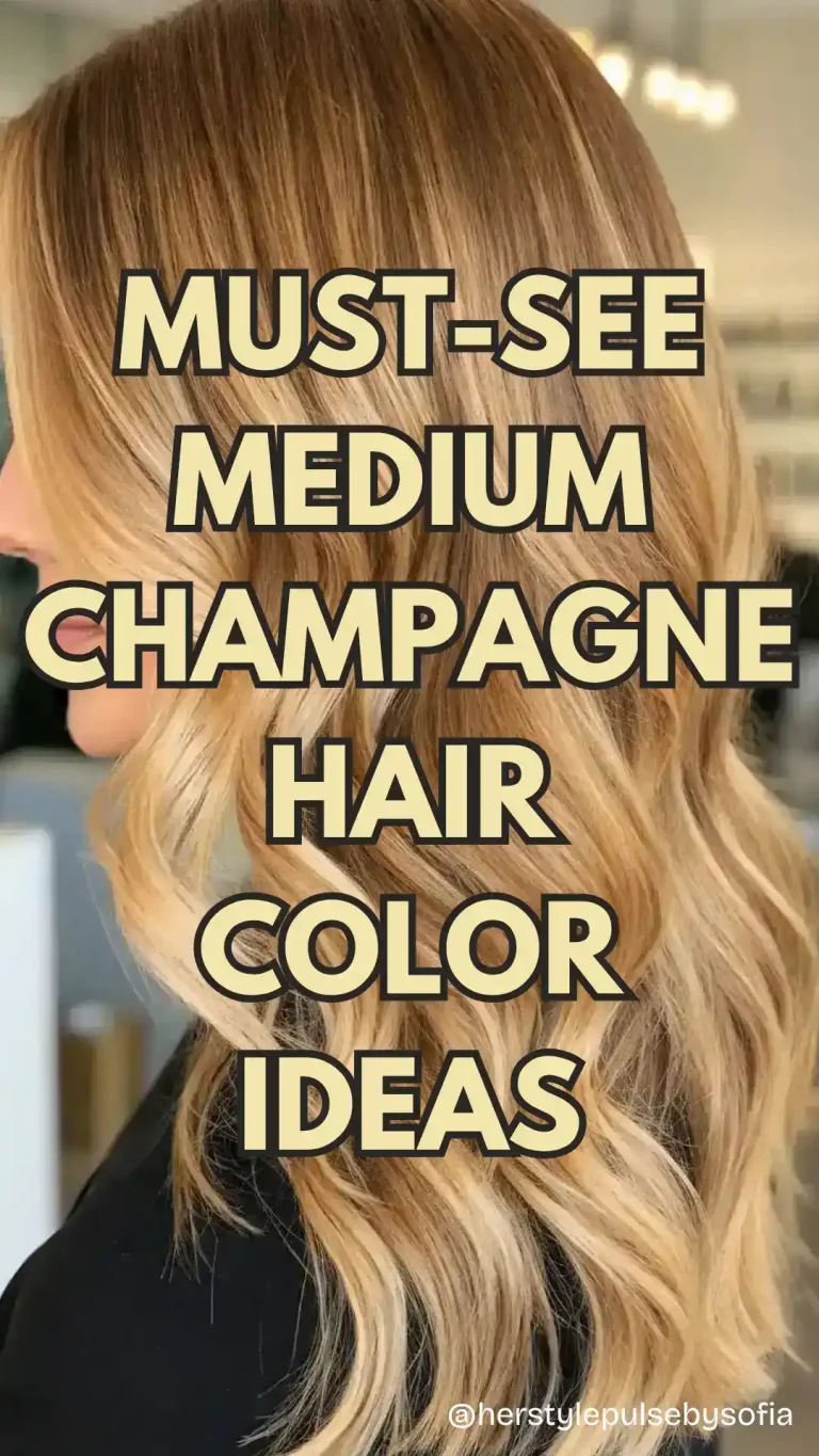 Medium Champagne Hair Color Ideas