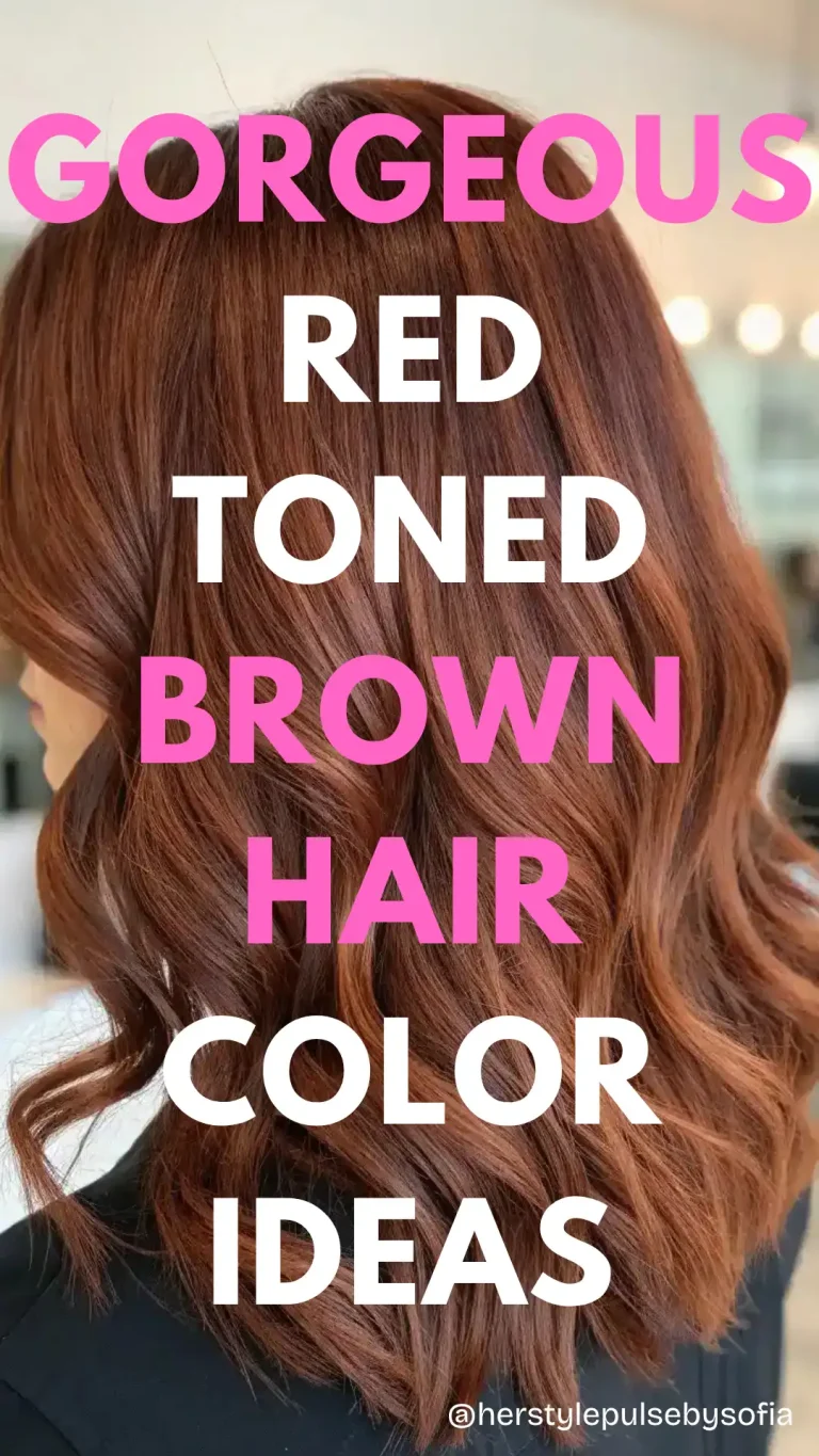 Red Toned Brown Hair Color Ideas