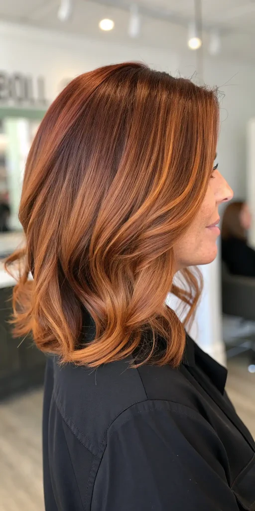 Reddish Brown Hair with Highlights (10)