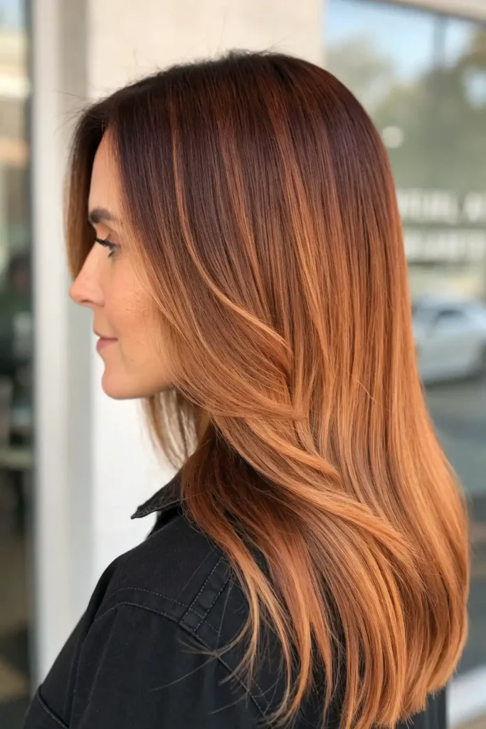 Reddish Brown Hair with Highlights (9)