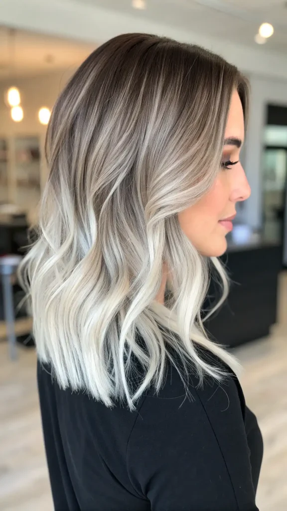 Smokey ash blonde hair balayage (1)