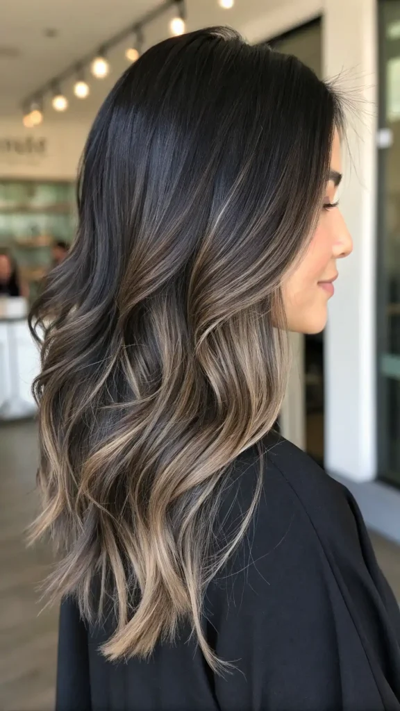 Smokey ash blonde hair balayage (4)