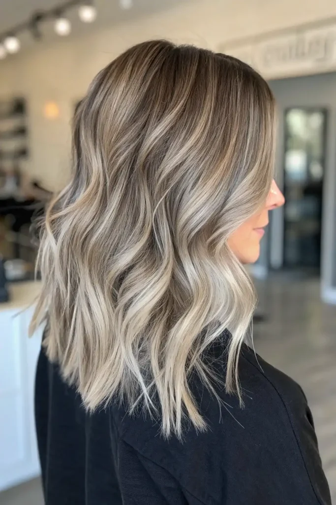 Smokey ash blonde hair balayage (9)