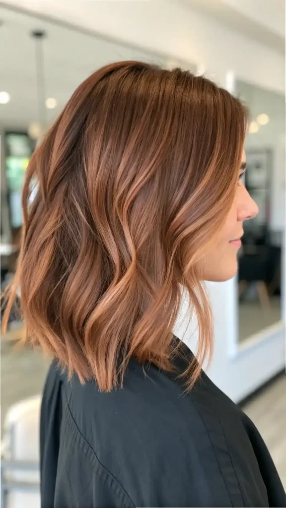 Strawberry Blonde Highlights Brown Hair (1)