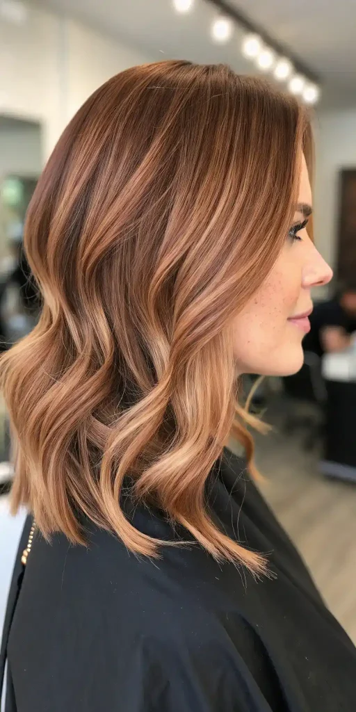 Strawberry Blonde Highlights Brown Hair (10)