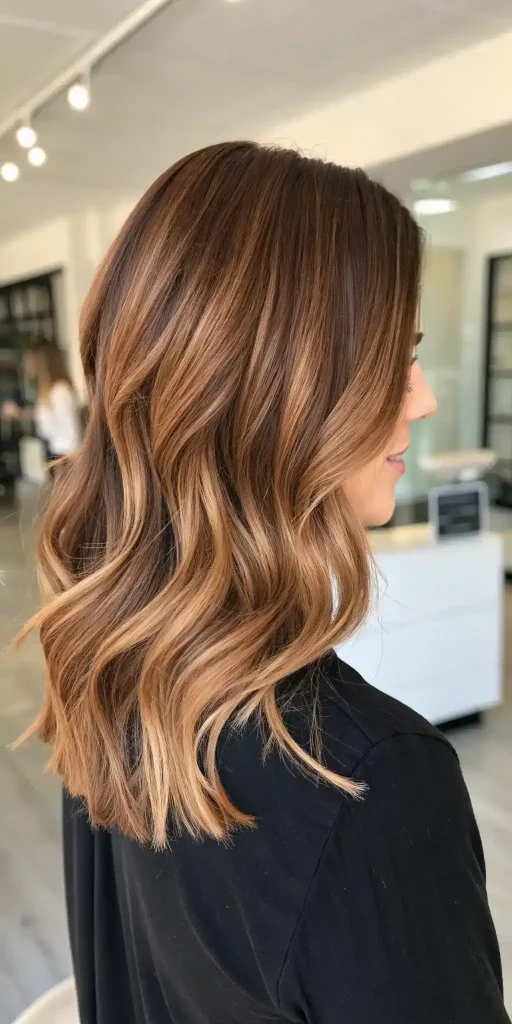 Strawberry Blonde Highlights Brown Hair (3)