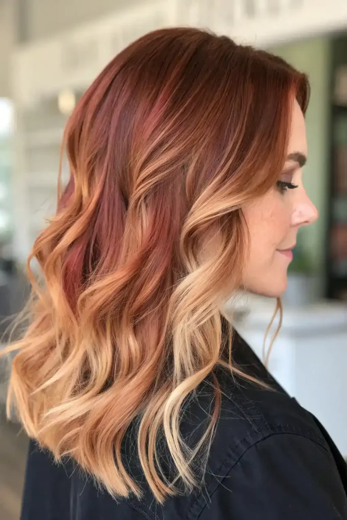 Strawberry Blonde Highlights Brown Hair (5)