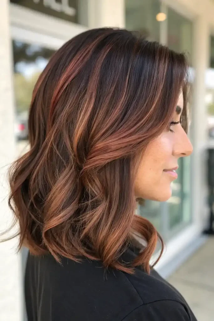 Strawberry Blonde Highlights Brown Hair (9)