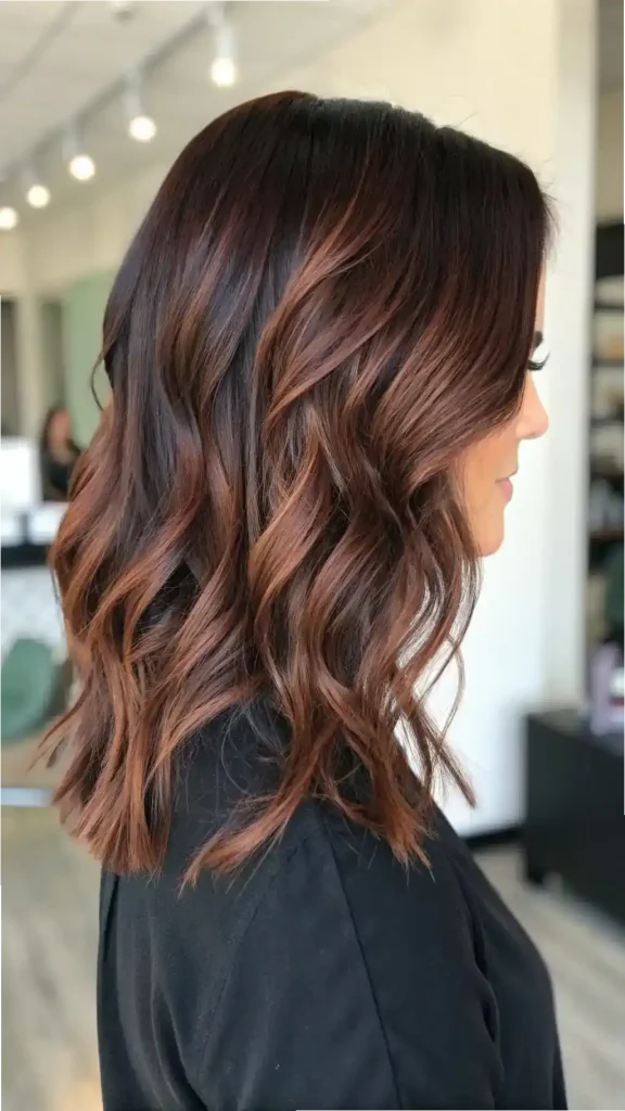 black cherry hair balayage ideas (1)