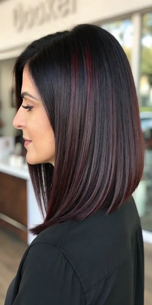 black cherry hair balayage ideas (10)