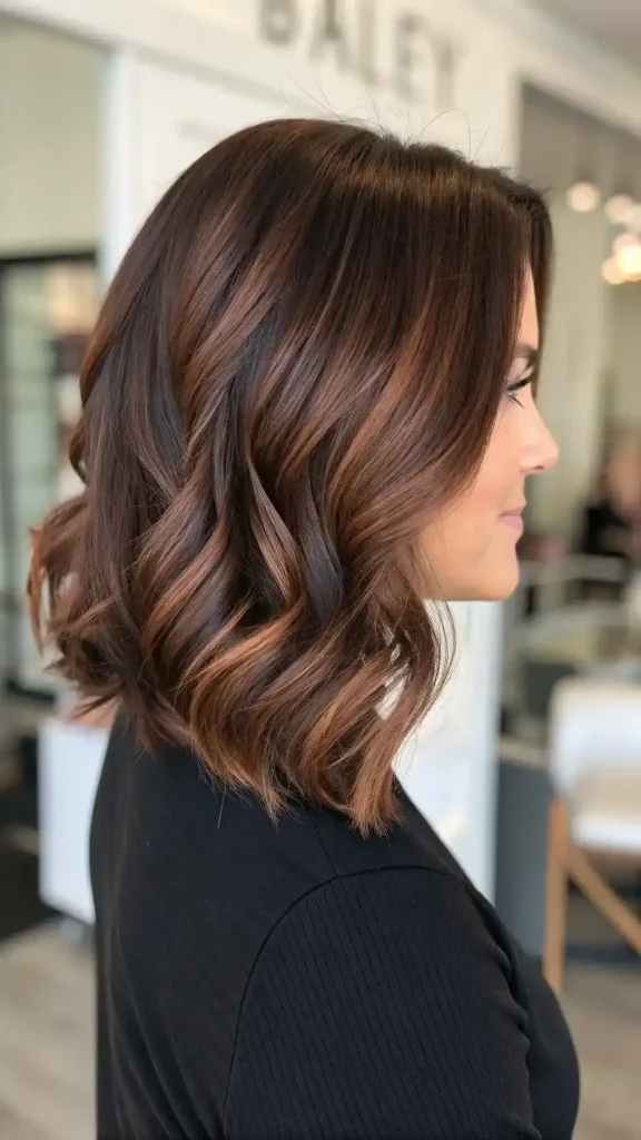 black cherry hair balayage ideas (4)