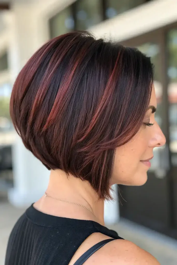 black cherry hair balayage ideas (5)
