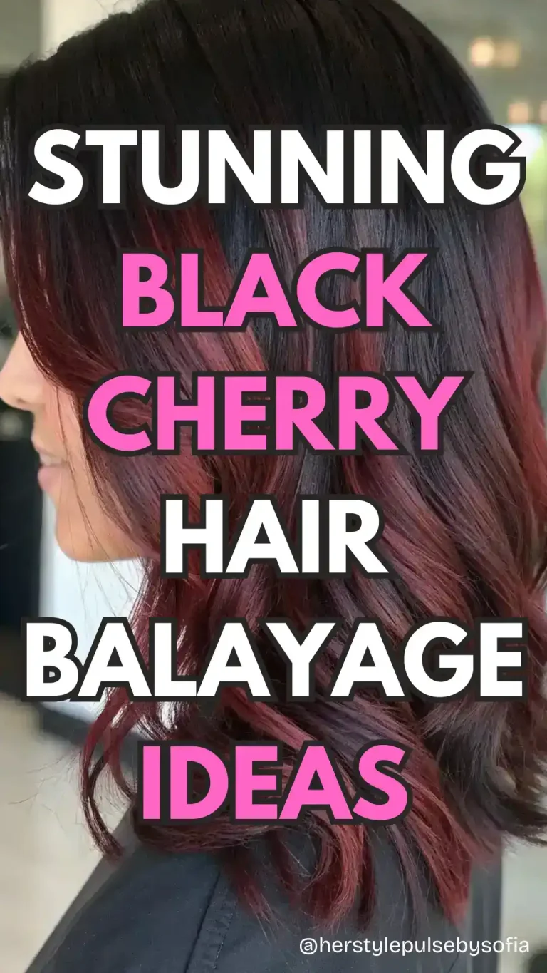 black cherry hair balayage ideas